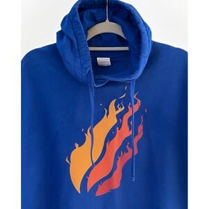 Preston Playz Fire Merch Men's XL Blue Hoodie 46"